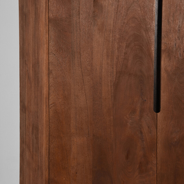 Label51 Bergkast rio espresso mangohout 2-deurs 200 cm 3187663 large