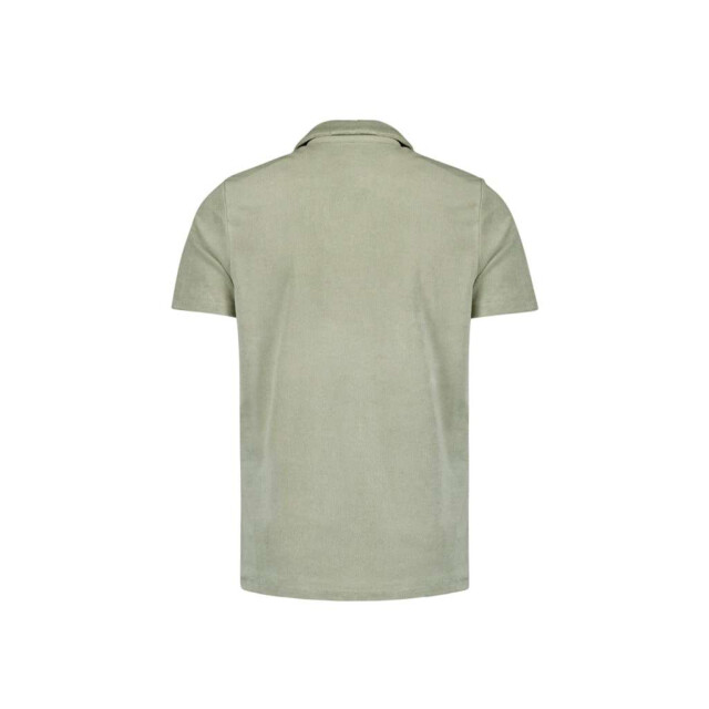 No Excess Polo revers solid terry knit smoke 28370480-049 large