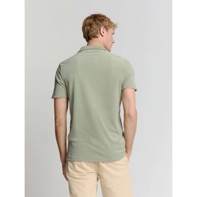 No Excess Polo revers solid terry knit smoke 28370480-049 large
