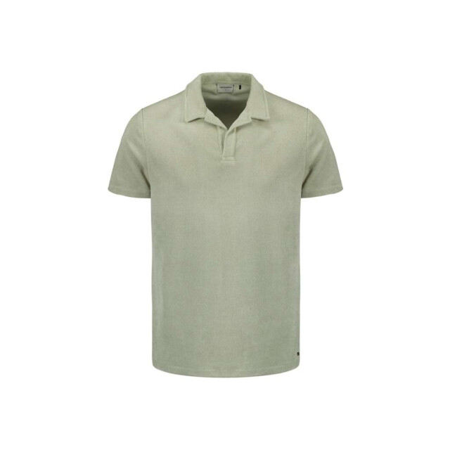 No Excess Polo revers solid terry knit smoke 28370480-049 large
