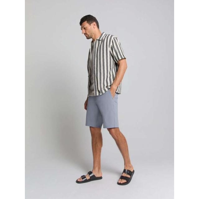 No Excess Short chino jersey travel washed blue 288190415-137 large