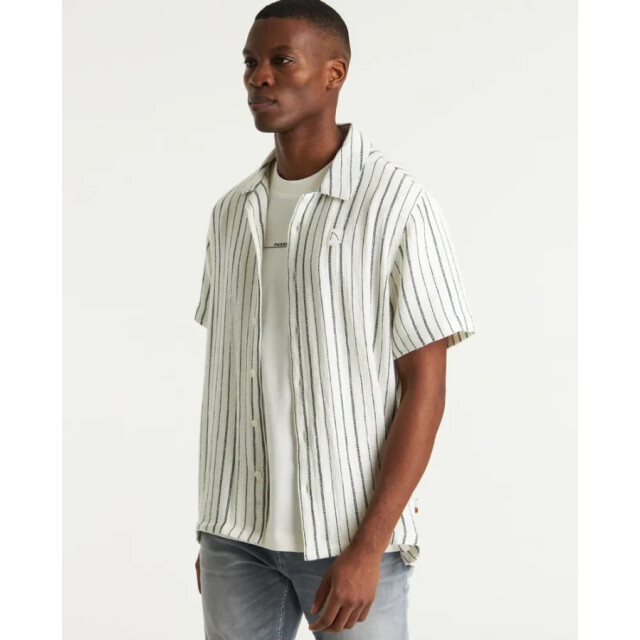 Chasin' 62120007 e53 heren doby stripe overshirt chas E53/62120007 large