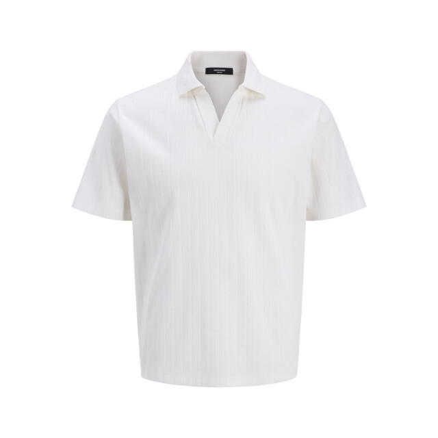 Jack & Jones jprsummer design rib polo ss ss25 12285717 cloud dancer 05311.198.0128 large