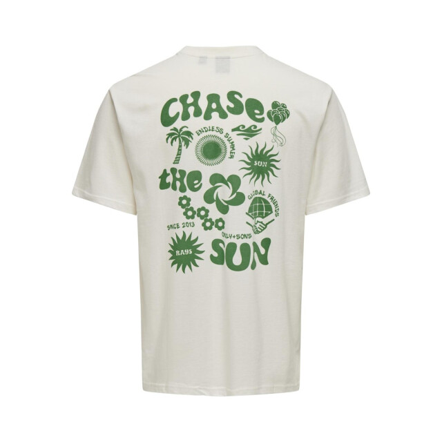 Only & Sons onsmace life rlx funny ss tee 22029465 cloud dancer 05011.198.0044 large
