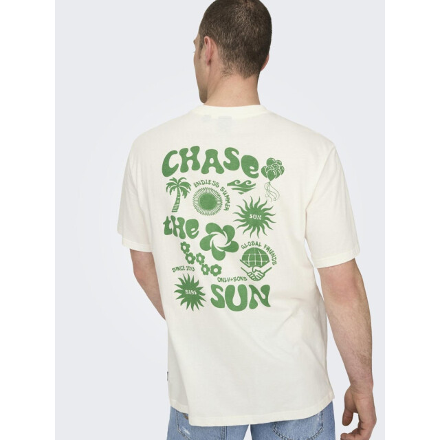 Only & Sons onsmace life rlx funny ss tee 22029465 cloud dancer 05011.198.0044 large