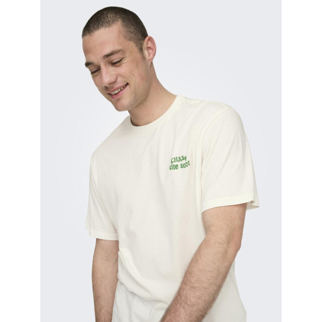 Only & Sons onsmace life rlx funny ss tee 22029465 cloud dancer 05011.198.0044 large