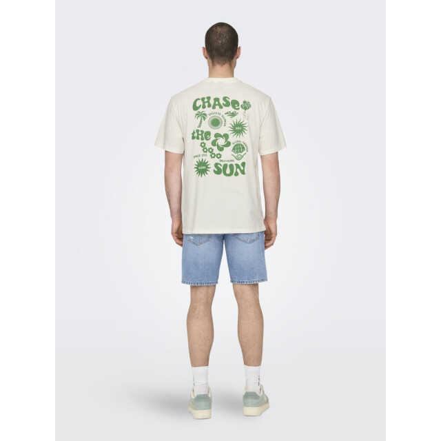 Only & Sons onsmace life rlx funny ss tee 22029465 cloud dancer 05011.198.0044 large
