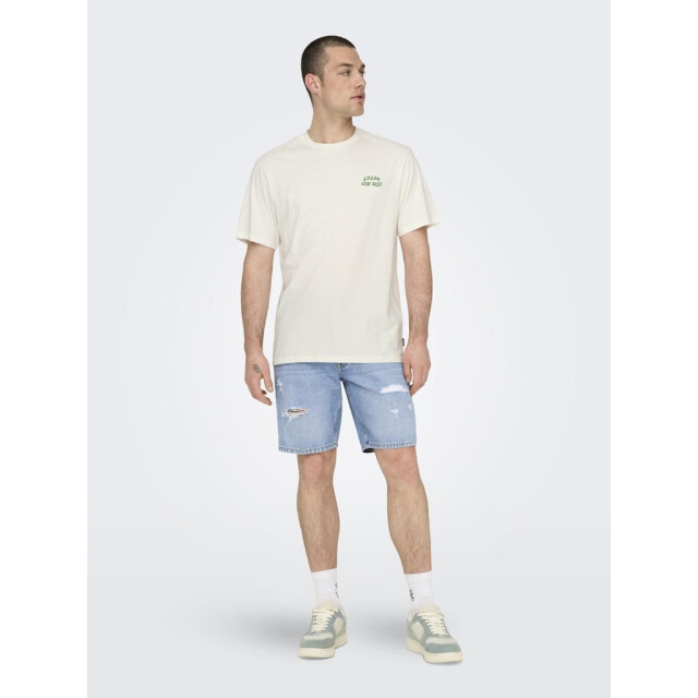 Only & Sons onsmace life rlx funny ss tee 22029465 cloud dancer 05011.198.0044 large