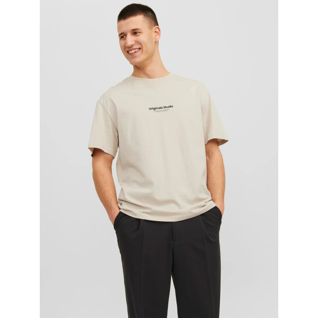 Jack & Jones jorvesterbro tee ss crew neck noos 12240121 moonbeam 05011.180.0094 large