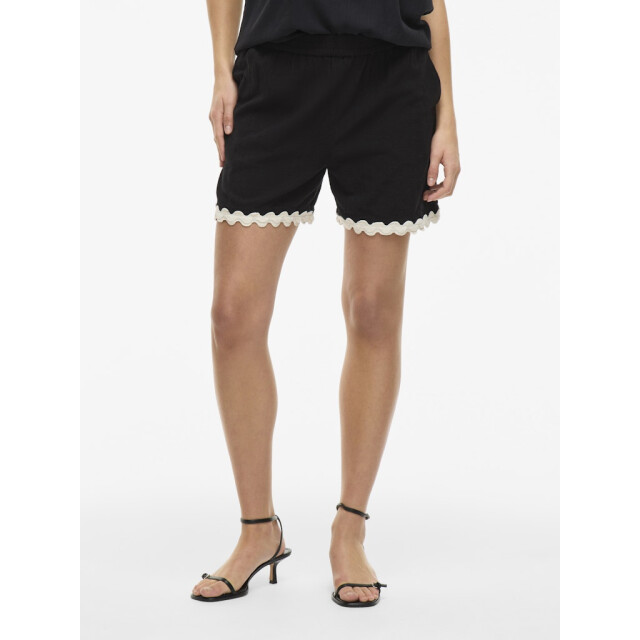 Vila vimanda wavy rw shorts 14106793 black beauty 06902.990.0020 large