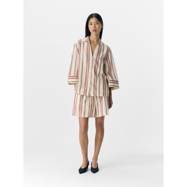 Object objkaren lo 3/4 flared shirt 139 23046853 sandshell 06615.820.0127 large