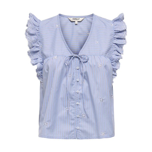 Only onltessa life capslevee v-neck top 15348871 serenity stripes 06010.240.0018 large