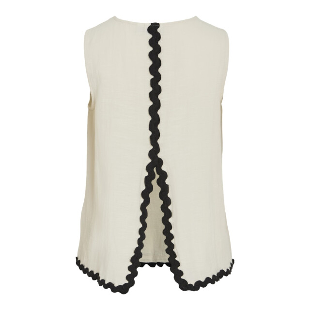 Vila vimanda wavy o-neck s/l top 14106795 birch 06010.198.0095 large