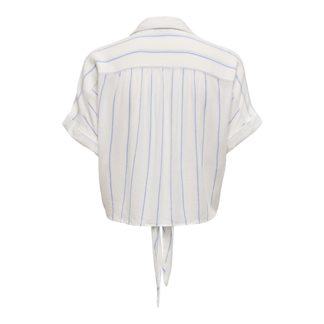 Only onlpaula life s/s tie shirt wvn noo 15281497 wide blue bonnet stripe 06613.198.0023 large