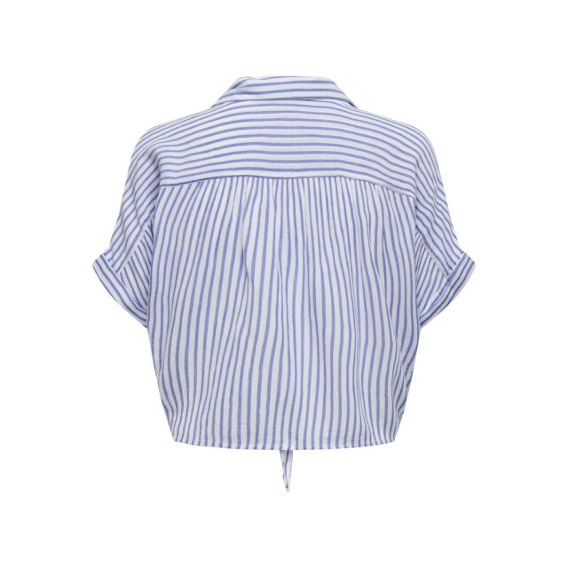 Only onlpaula life s/s tie shirt wvn noo 15281497 blue stripes 06613.241.0070 large
