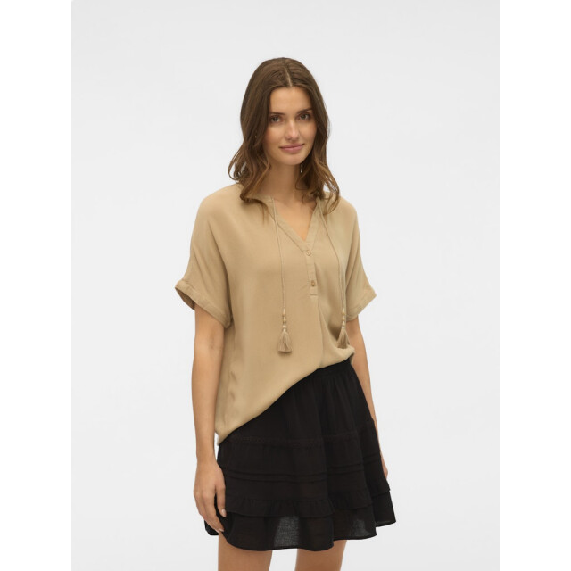 Vero Moda vmbente ss wide top wvn ga 10329387 silver mink 06613.185.0124 large