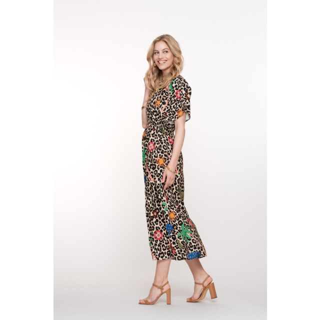 Geisha dress 57348-20 720 sand/green/blue 06313.820.0005 large