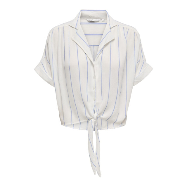 Only onlpaula life s/s tie shirt wvn noo 15281497 wide blue bonnet stripe 06613.198.0023 large