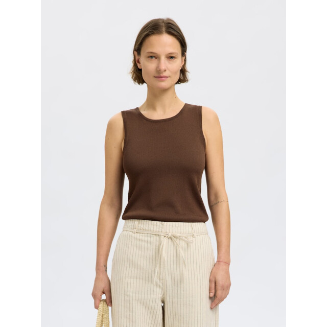 Selected Femme slfmoon sus sl knit top b 16093769 chestnut 06010.880.0016 large