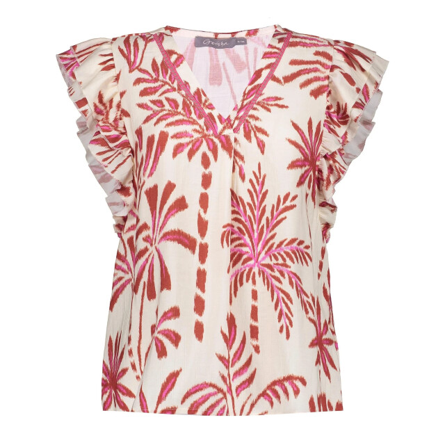 Geisha 53442-20 718 top ecru/burgundy 53442-20 718 large