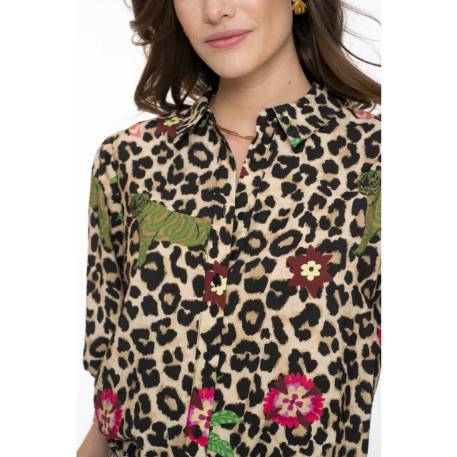 Geisha 53491-20 720 blouse sand/green/blue 53491-20 720 large