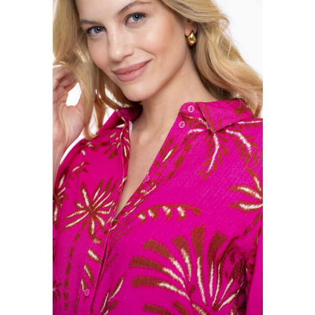 Geisha 53488-20 445 blouse fuchsia/off-white 53488-20 445 large