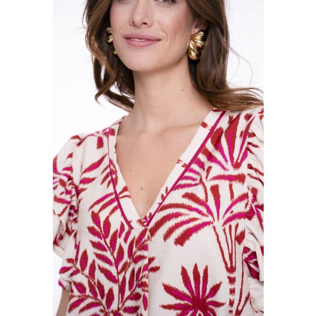 Geisha 53442-20 718 top ecru/burgundy 53442-20 718 large