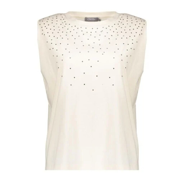 Geisha 52342-47 010 t-shirt h rhinestones off-white 52342-47 010 large