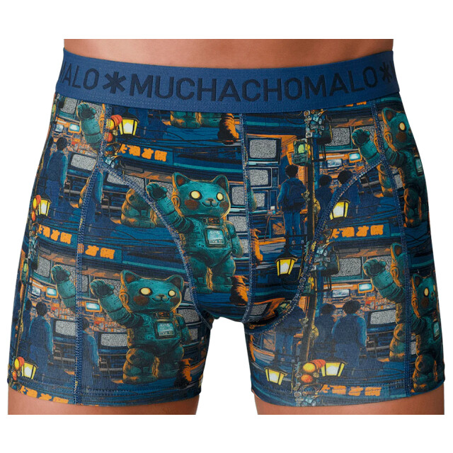 Muchachomalo Heren 12-pack boxershorts print/effen U-GOLDEN1010-14 large