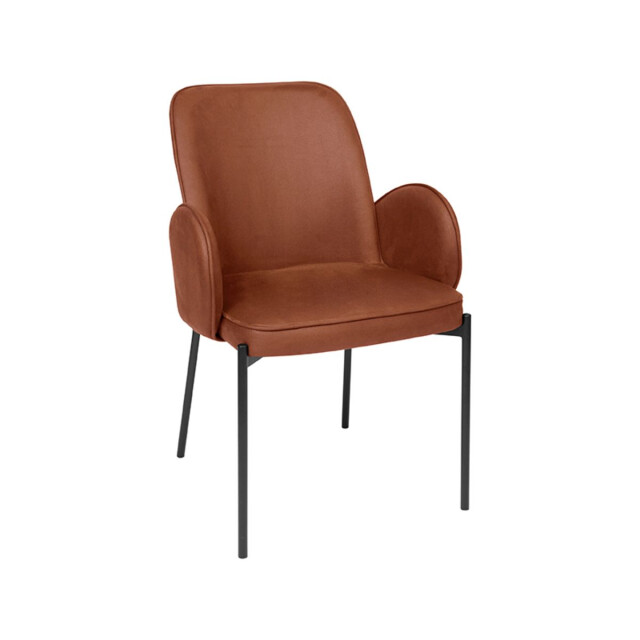 Label51 eetkamerstoel jari 55x60x86cm cognac set van 2 3187633 large
