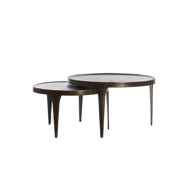 Light & Living salontafel tobias Ø75x44cm - set van 2 2883051 large