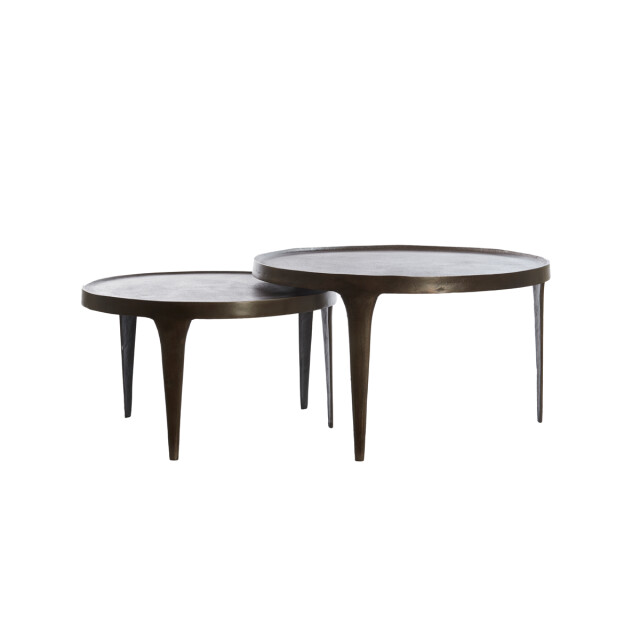 Light & Living salontafel tobias Ø75x44cm - set van 2 2883051 large