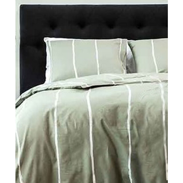 DoubleDry Luxe dekbedovertrek fair biologisch katoen 240x200/220 lily streep groen 2825779 large