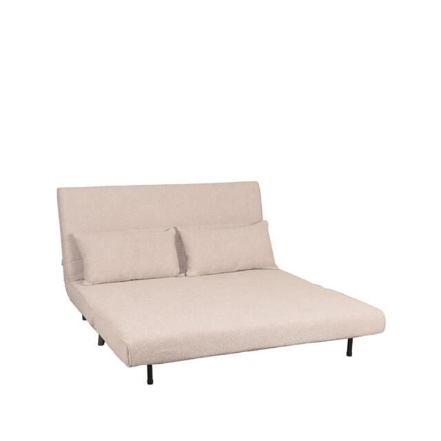 Label51 Slaapbank double naturel boucle double | zwarte poot 3187676 large