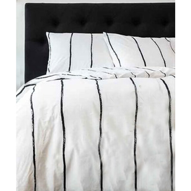 DoubleDry Luxe dekbedovertrek fair biologisch katoen 240x200/220 lily streep wit 2825780 large