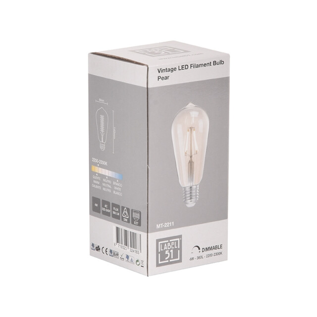 Label51 Lichtbron led kooldraadlamp peer glas 3187532 large