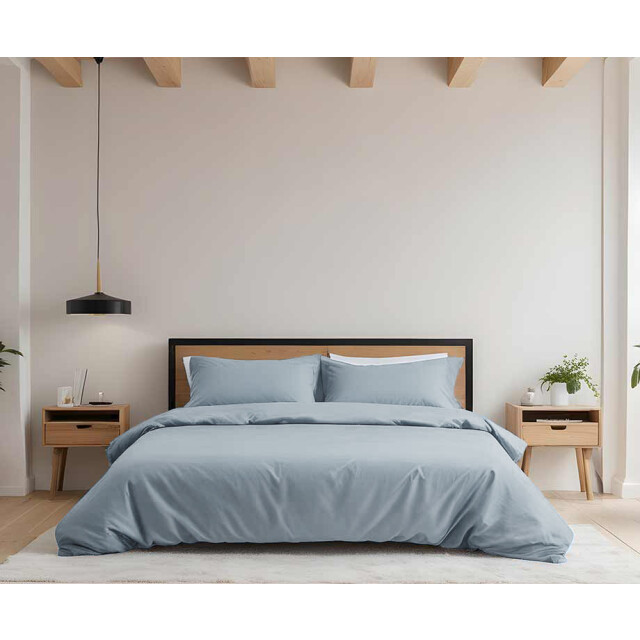 DoubleDry Dekbedovertrek 100% natuurlijk katoen lits jumeaux 240x200/220 cm + 3016635 large