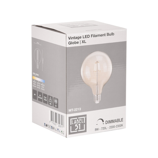 Label51 Lichtbron led kooldraadlamp bol glas xl 3187564 large