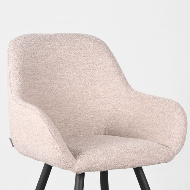 Label51 eetkamerstoel fender naturel boucle 59x57x87 cm set van 2 3187645 large