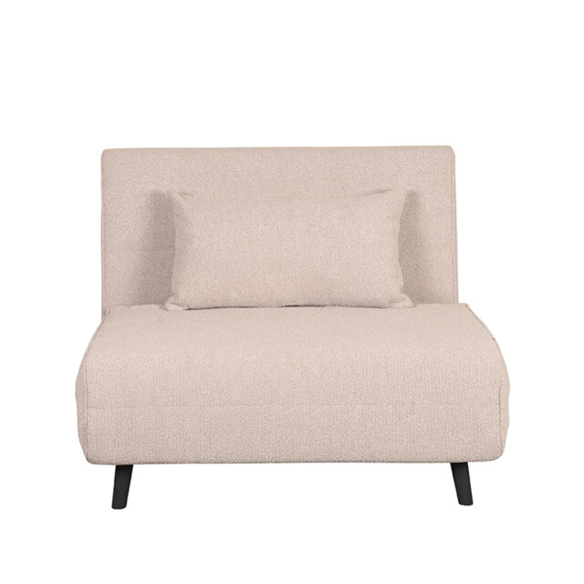 Label51 Slaapbank single naturel boucle single | zwarte poot 3187678 large