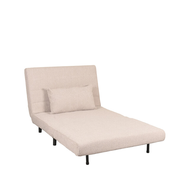 Label51 Slaapbank single naturel boucle single | zwarte poot 3187678 large