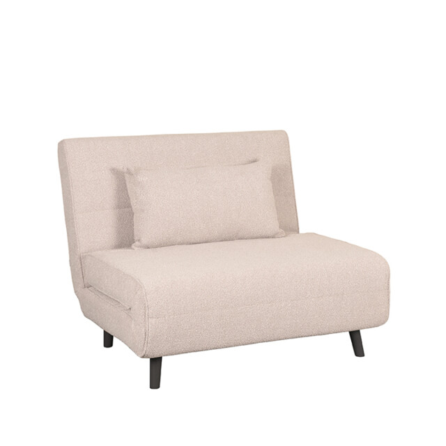 Label51 Slaapbank single naturel boucle single | zwarte poot 3187678 large