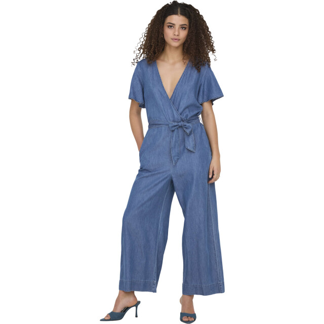 Only Onlbea hanna ss dnm jumpsuit bj medium blue denim 15344281-179695 large