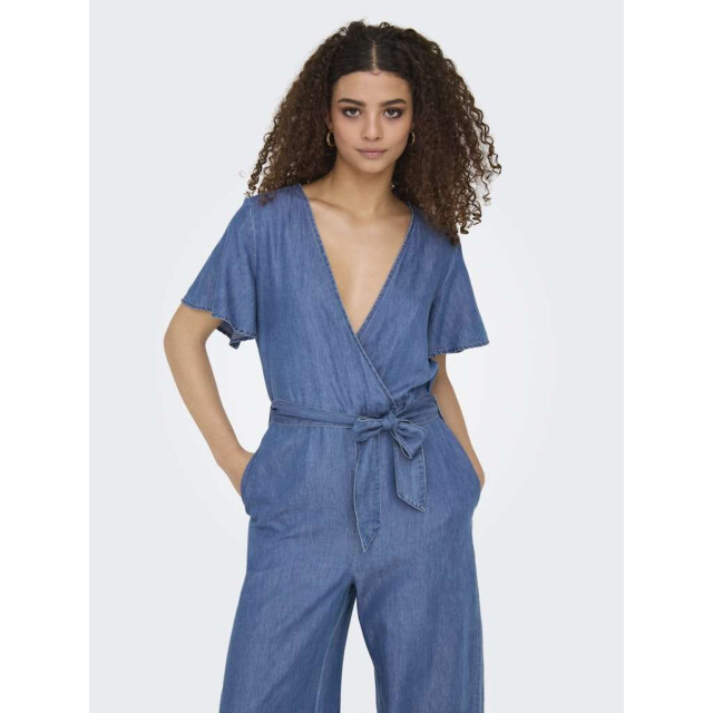 Only Onlbea hanna ss dnm jumpsuit bj medium blue denim 15344281-179695 large