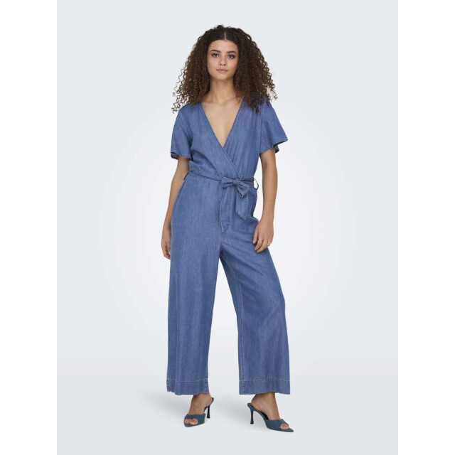 Only Onlbea hanna ss dnm jumpsuit bj medium blue denim 15344281-179695 large