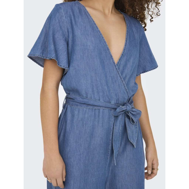 Only Onlbea hanna ss dnm jumpsuit bj medium blue denim 15344281-179695 large