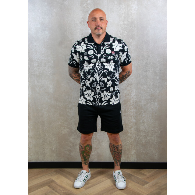 Fred Perry Botanical print polo shirt 110.10.0376 large