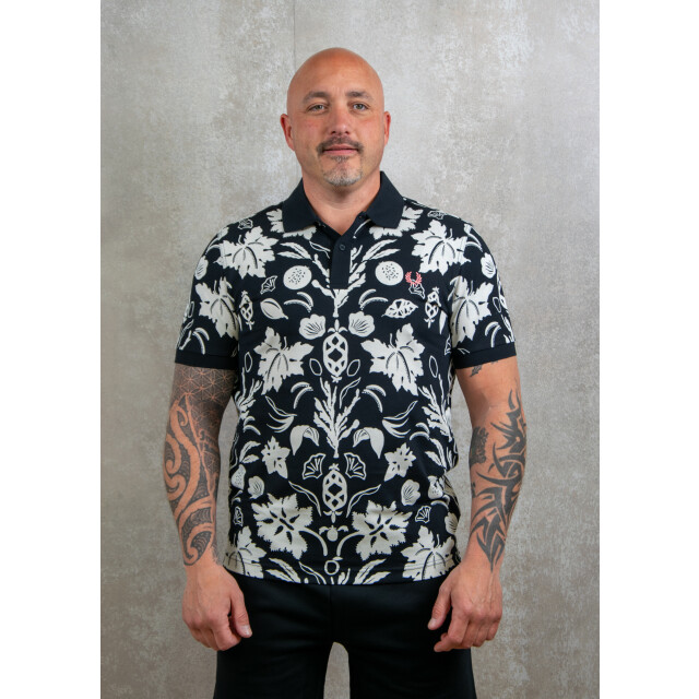 Fred Perry Botanical print polo shirt 110.10.0376 large