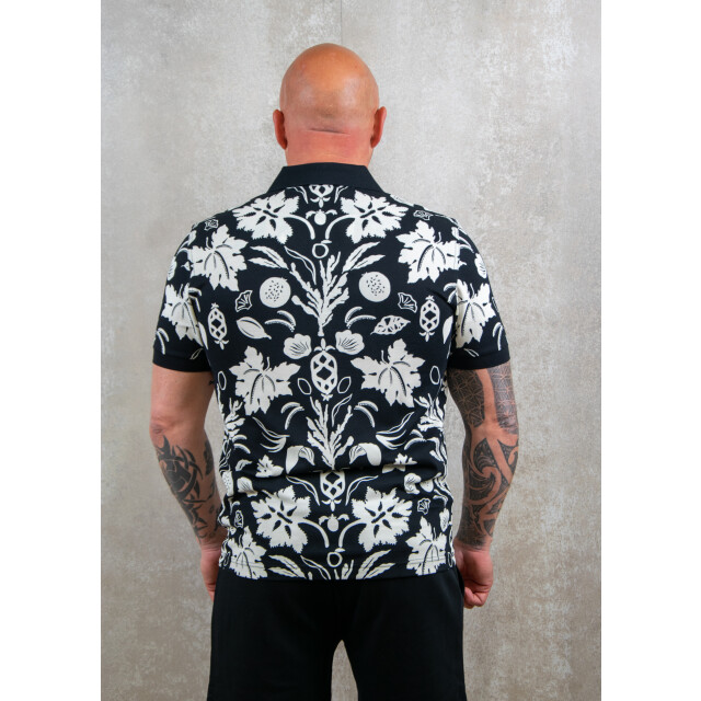 Fred Perry Botanical print polo shirt 110.10.0376 large