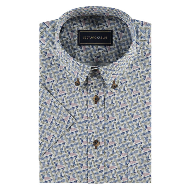 Scotland Blue Overhemd korte mouw 25113ju13sb Scotland Blue Overhemd korte mouw 25113JU13SB large